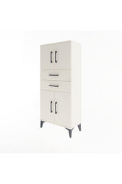 Arges Dolap Tek Raflı 2 Çekmeceli 4 Kapaklı 60x30x134 Aytaşı-Aytaşı