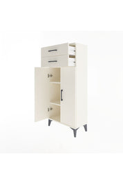 Arges Dolap 2 Raflı 2 Çekmeceli 2 Kapaklı 60x30x134 Aytaşı-Aytaşı
