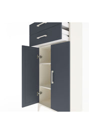 Arges Dolap 2 Raflı 2 Çekmeceli 2 Kapaklı 60x30x134 Aytaşı-Antrasit