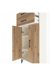 Arges Dolap 2 Raflı 2 Çekmeceli 2 Kapaklı 60x30x134 Aytaşı-Çam