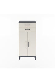 Arges Dolap 2 Raflı 2 Çekmeceli 2 Kapaklı 60x30x134 Antrasit-Aytaşı