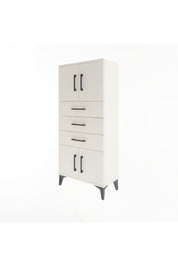 Arges Dolap Tek Raflı 3 Çekmeceli 4 Kapaklı 60x30x134 Aytaşı-Aytaşı