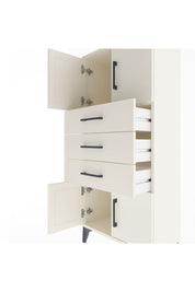 Arges Dolap Tek Raflı 3 Çekmeceli 4 Kapaklı 60x30x134 Aytaşı-Aytaşı