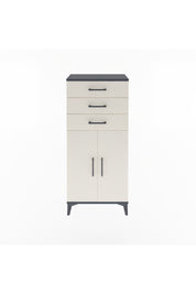 Arges Dolap 2 Raflı 3 Çekmeceli 2 Kapaklı 60x30x134 Antrasit-Aytaşı