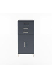 Arges Dolap 2 Raflı 3 Çekmeceli 2 Kapaklı 60x30x134 Antrasit-Antrasit