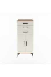 Arges Dolap 2 Raflı 3 Çekmeceli 2 Kapaklı 60x30x134 Çam-Aytaşı