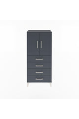 Arges Dolap 2 Raflı 4 Çekmeceli 2 Kapaklı 60x30x134