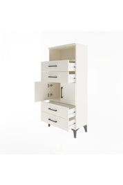 Arges Dolap 2 Raflı 4 Çekmeceli 2 Kapaklı 60x30x134 Aytaşı-Aytaşı