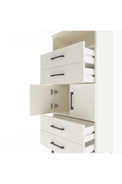 Arges Dolap 2 Raflı 4 Çekmeceli 2 Kapaklı 60x30x134 Aytaşı-Aytaşı