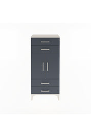 Arges Dolap 2 Raflı 4 Çekmeceli 2 Kapaklı 60x30x134 Aytaşı-Antrasit