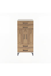 Arges Dolap 2 Raflı 4 Çekmeceli 2 Kapaklı 60x30x134 Aytaşı-Çam