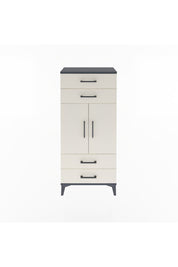 Arges Dolap 2 Raflı 4 Çekmeceli 2 Kapaklı 60x30x134 Antrasit-Aytaşı
