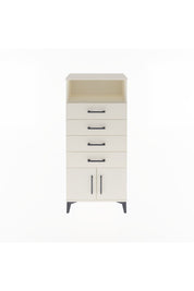 Arges Dolap Tek Raflı 4 Çekmeceli 2 Kapaklı 60x30x134 Aytaşı-Aytaşı