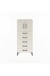 Arges Dolap Tek Raflı 4 Çekmeceli 2 Kapaklı 60x30x134 Aytaşı-Aytaşı