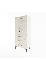 Arges Dolap Tek Raflı 5 Çekmeceli 2 Kapaklı 60x30x134 Aytaşı-Aytaşı