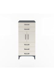 Arges Dolap Tek Raflı 5 Çekmeceli 2 Kapaklı 60x30x134 Antrasit-Aytaşı