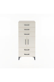 Arges Dolap Tek Raflı 5 Çekmeceli 2 Kapaklı 60x30x134 Aytaşı-Aytaşı