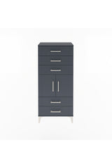 Arges Dolap Tek Raflı 5 Çekmeceli 2 Kapaklı 60x30x134