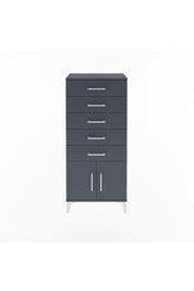 Arges Dolap 5 Raflı 2 Kapaklı 60x30x134 Antrasit-Antrasit