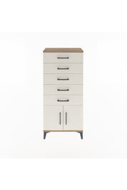 Arges Dolap 5 Raflı 2 Kapaklı 60x30x134 Çam-Aytaşı