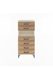 Arges Dolap Tek Raflı 6 Çekmeceli 60x30x134 Aytaşı-Çam