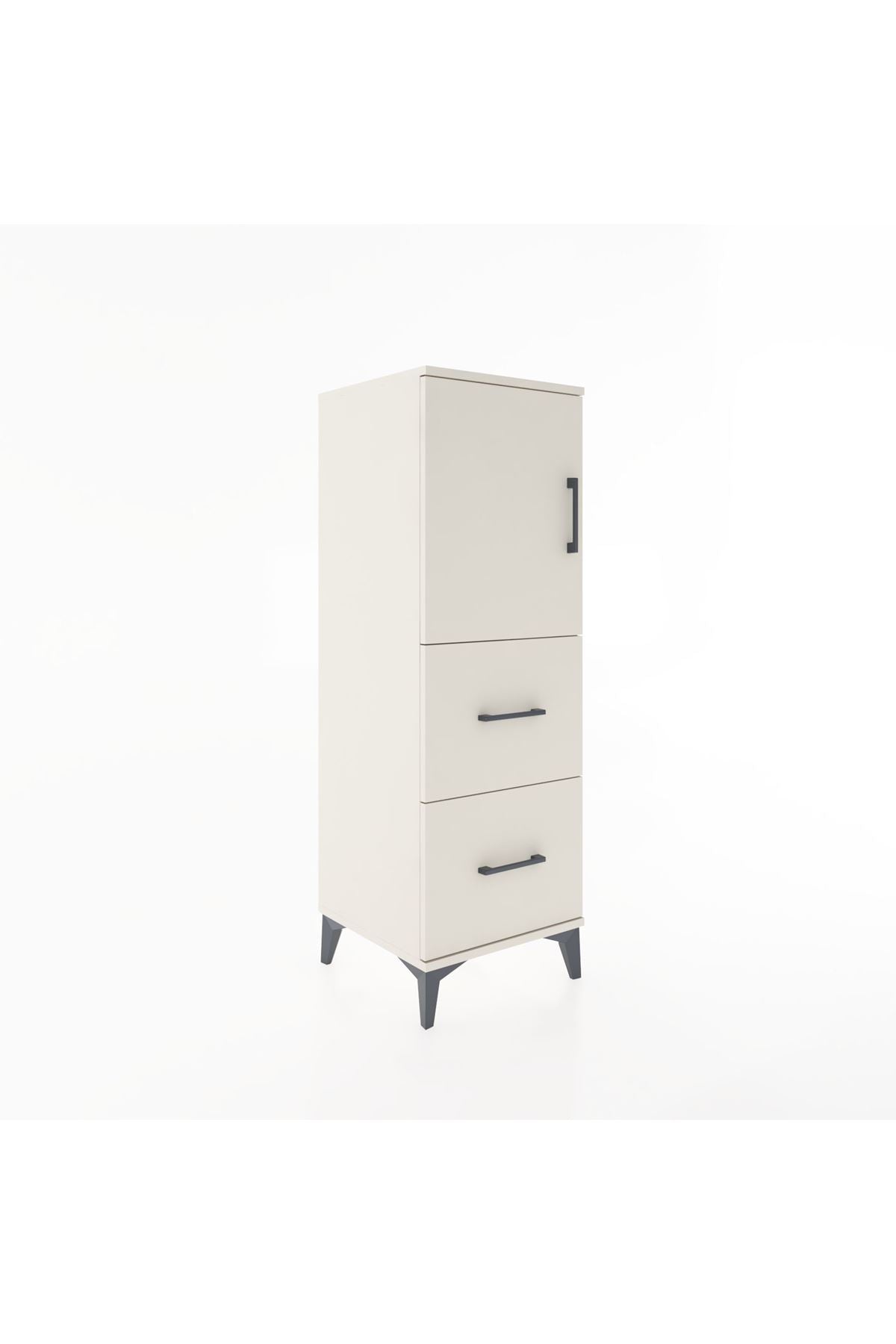 Hyperion Dolap 2 Raflı 2 Çekmeceli Tek Kapaklı 44x44x134 Aytaşı-Aytaşı