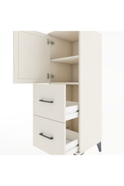 Hyperion Dolap 2 Raflı 2 Çekmeceli Tek Kapaklı 44x44x134 Aytaşı-Aytaşı