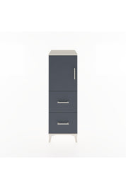 Hyperion Dolap 2 Raflı 2 Çekmeceli Tek Kapaklı 44x44x134 Aytaşı-Antrasit