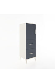 Hyperion Dolap 2 Raflı 2 Çekmeceli Tek Kapaklı 44x44x134 Aytaşı-Antrasit