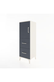 Hyperion Dolap 2 Raflı 2 Çekmeceli Tek Kapaklı 44x44x134 Aytaşı-Antrasit