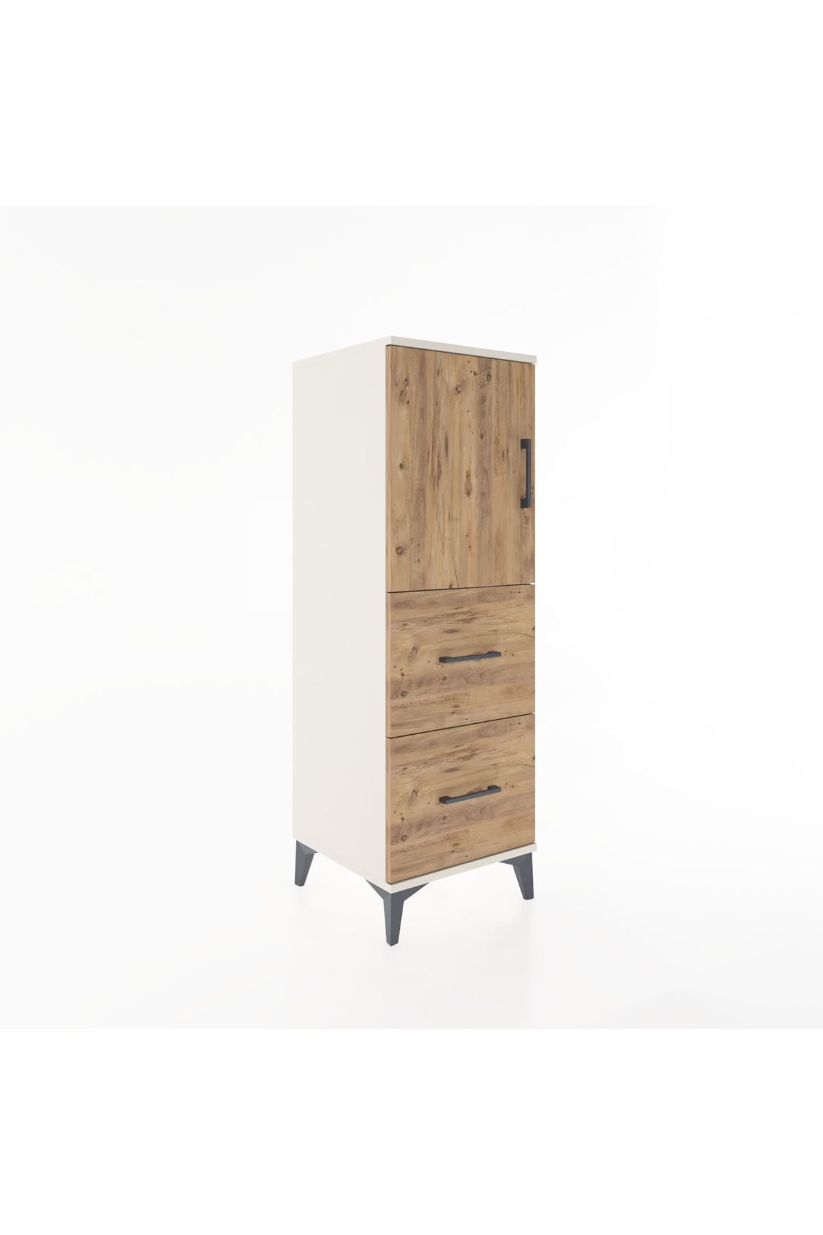 Hyperion Dolap 2 Raflı 2 Çekmeceli Tek Kapaklı 44x44x134 Aytaşı-Çam