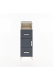 Hyperion Dolap 2 Raflı 2 Çekmeceli Tek Kapaklı 44x44x134 Aytaşı-Antrasit