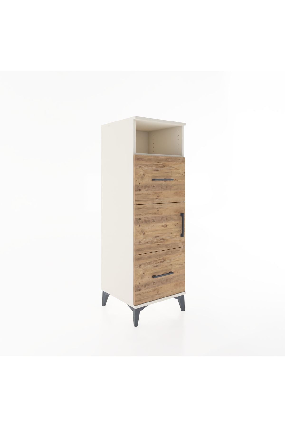 Hyperion Dolap 2 Raflı 2 Çekmeceli Tek Kapaklı 44x44x134 Aytaşı-Çam