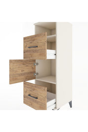Hyperion Dolap 2 Raflı 2 Çekmeceli Tek Kapaklı 44x44x134 Aytaşı-Çam