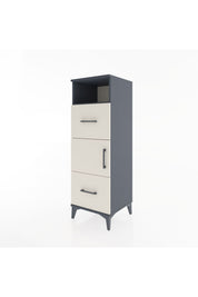 Hyperion Dolap 2 Raflı 2 Çekmeceli Tek Kapaklı 44x44x134 Antrasit-Aytaşı