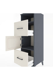 Hyperion Dolap 2 Raflı 2 Çekmeceli Tek Kapaklı 44x44x134 Antrasit-Aytaşı