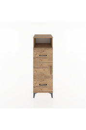 Hyperion Dolap 2 Raflı 2 Çekmeceli Tek Kapaklı 44x44x134 Çam-Çam