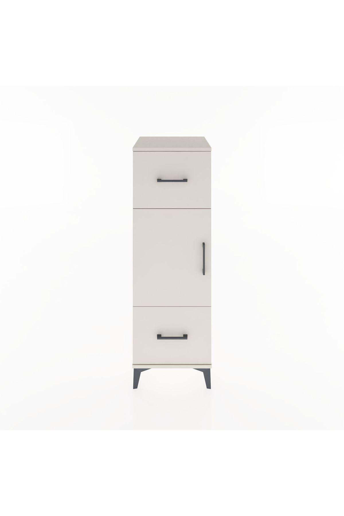 Hyperion Dolap 2 Raflı 2 Çekmeceli Tek Kapaklı 44x44x134 Aytaşı-Aytaşı