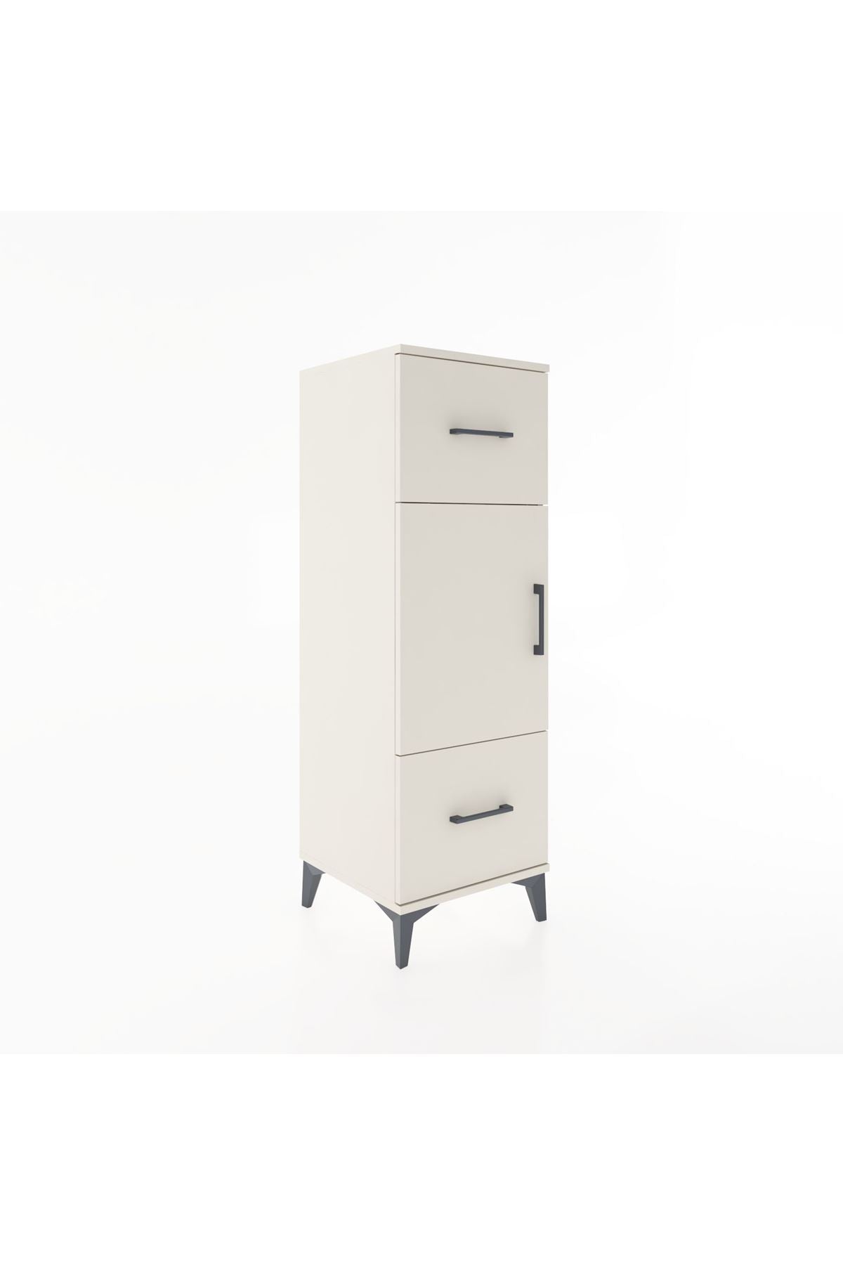 Hyperion Dolap 2 Raflı 2 Çekmeceli Tek Kapaklı 44x44x134 Aytaşı-Aytaşı