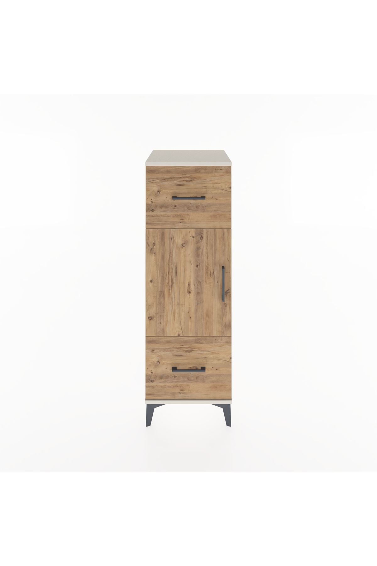 Hyperion Dolap 2 Raflı 2 Çekmeceli Tek Kapaklı 44x44x134 Aytaşı-Çam