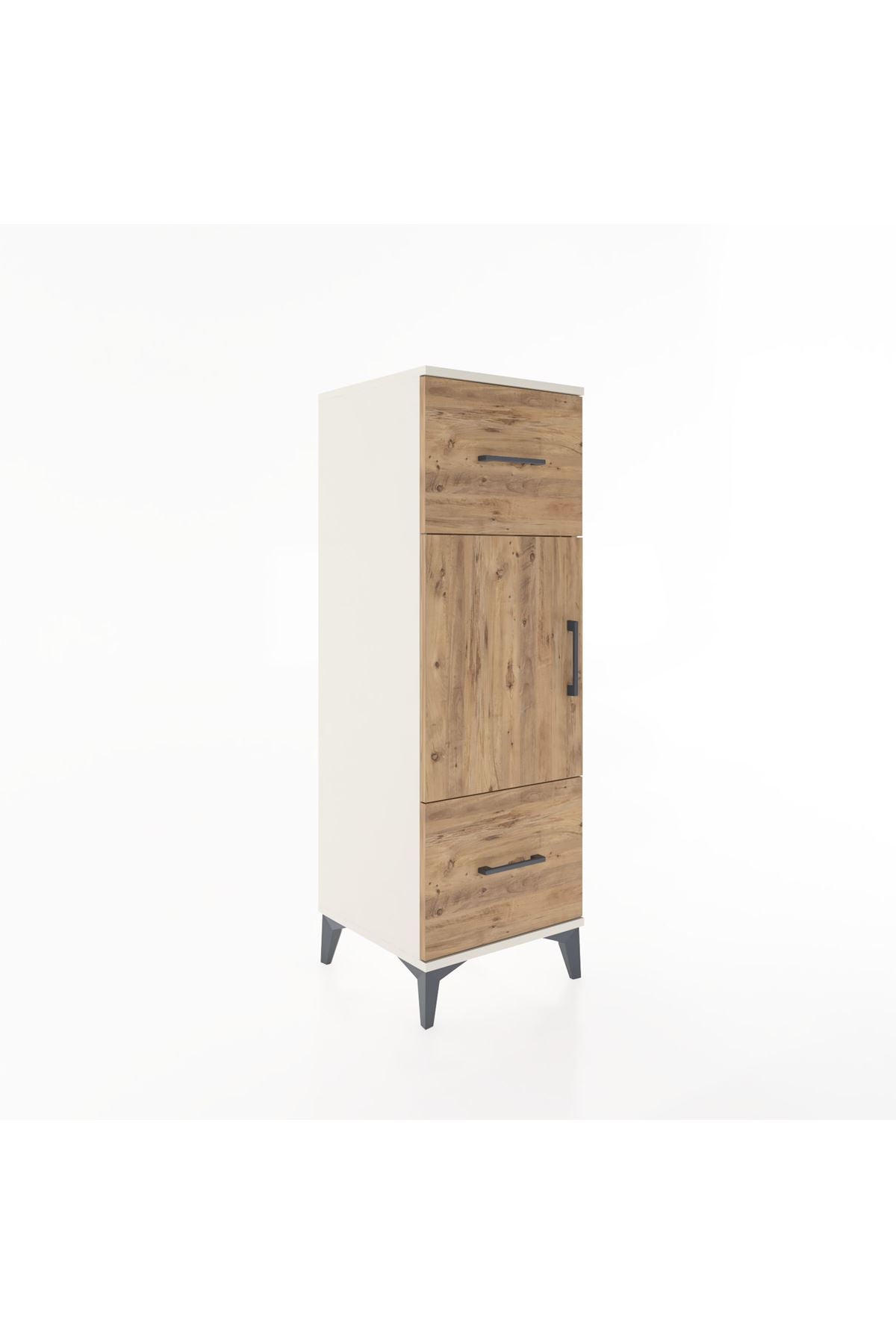 Hyperion Dolap 2 Raflı 2 Çekmeceli Tek Kapaklı 44x44x134 Aytaşı-Çam