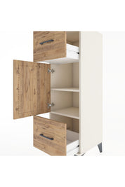 Hyperion Dolap 2 Raflı 2 Çekmeceli Tek Kapaklı 44x44x134 Aytaşı-Çam