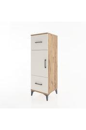 Hyperion Dolap 2 Raflı 2 Çekmeceli Tek Kapaklı 44x44x134 Çam-Aytaşı