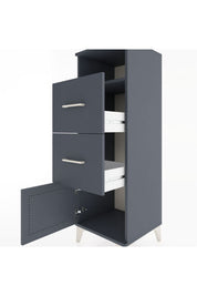 Hyperion Dolap Tek Raflı 2 Çekmeceli Tek Kapaklı 44x44x134 - S49M004V5B