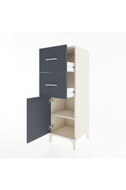 Hyperion Dolap Tek Raflı 2 Çekmeceli Tek Kapaklı 44x44x134 - S49M005V2B