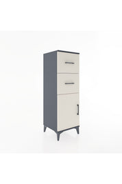 Hyperion Dolap Tek Raflı 2 Çekmeceli Tek Kapaklı 44x44x134 - S49M005V4B