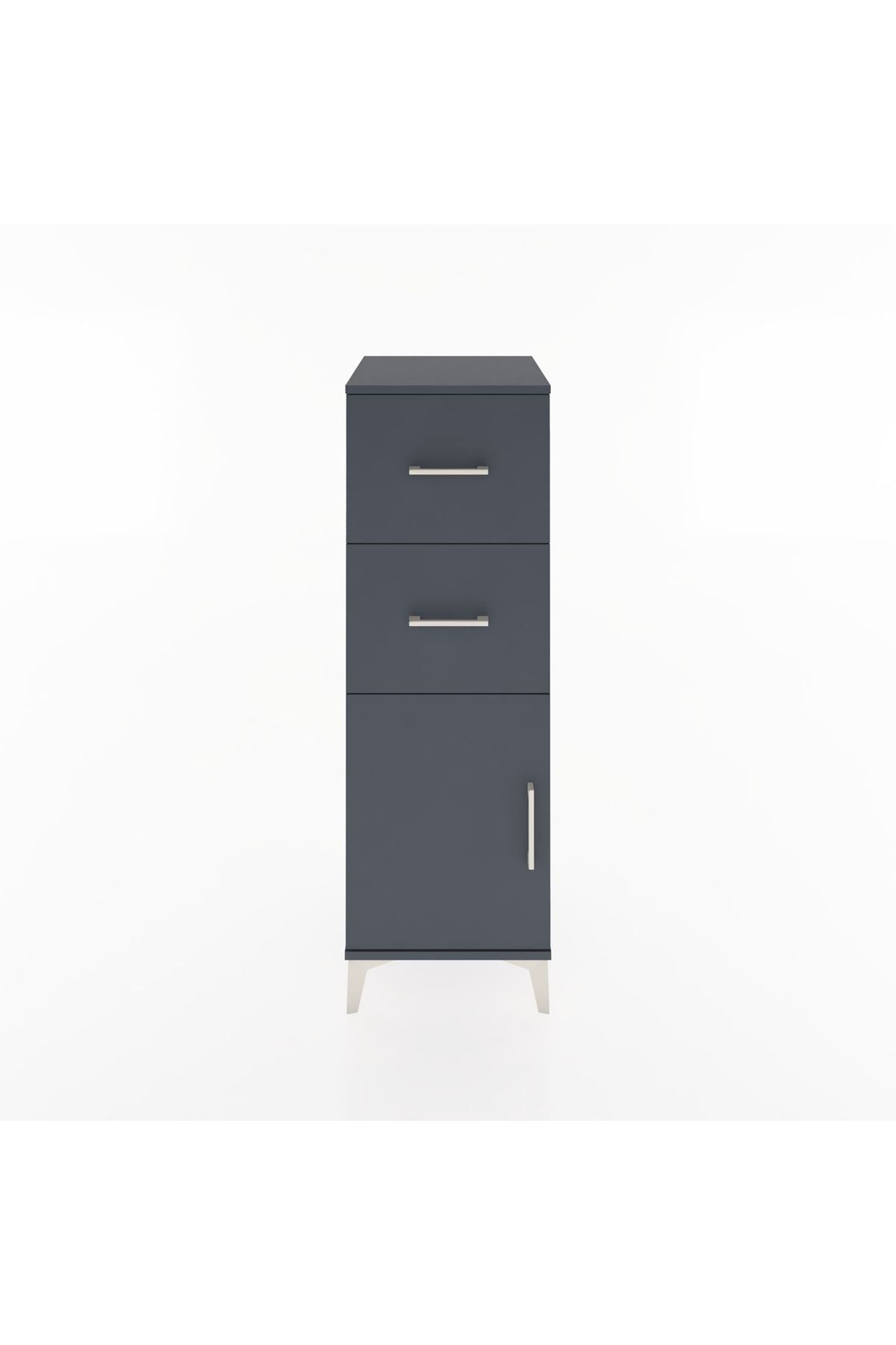 Hyperion Dolap Tek Raflı 2 Çekmeceli Tek Kapaklı 44x44x134 - S49M005V5B