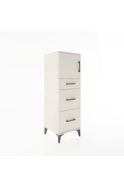Hyperion Dolap Tek Raflı 3 Çekmeceli Tek Kapaklı 44x44x134 Aytaşı-Aytaşı