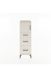 Hyperion Dolap Tek Raflı 3 Çekmeceli Tek Kapaklı 44x44x134 Aytaşı-Aytaşı