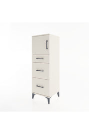 Hyperion Dolap Tek Raflı 3 Çekmeceli Tek Kapaklı 44x44x134 Aytaşı-Aytaşı
